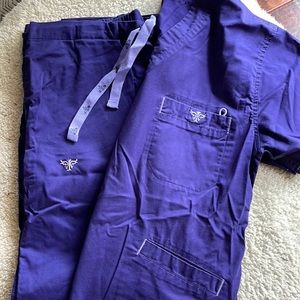 Purple med couture, Medium scrubs